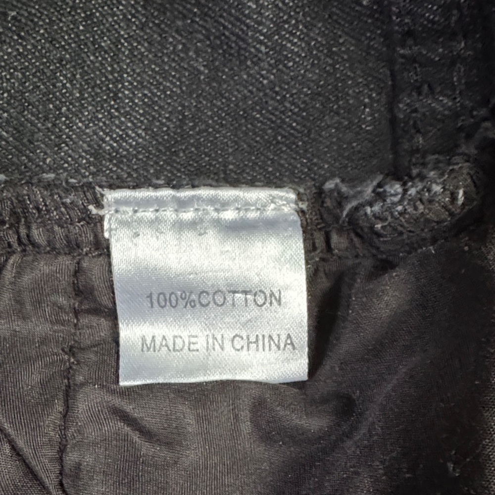 Princess Polly Hammer Wide Leg Baggy Distressed Black Jeans Women’s 8 - Picture 10 of 14